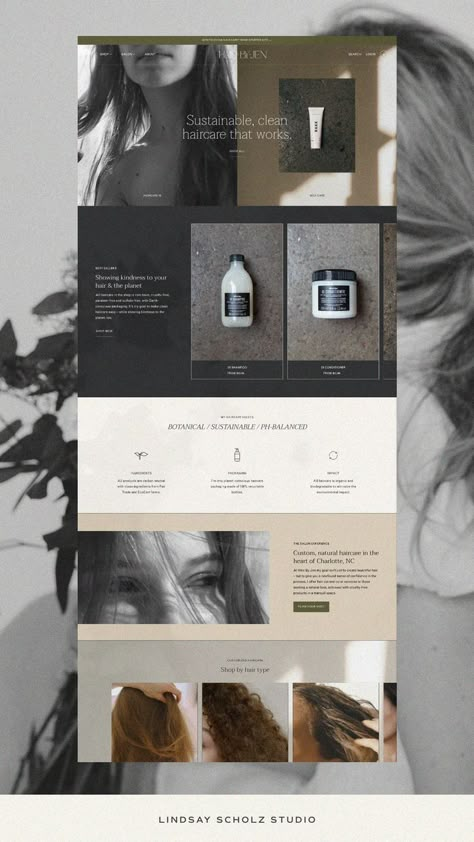 Hairstylist Website Design, Site Internet Design, Hair Salon Website Design, Shopify Website Design Inspiration, Boutique Website Design, Website Design Shopify, Design Website Layout, Boutique Website, Unique Web Design