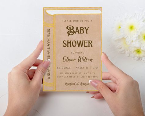 Baby Shower Book Theme, Storybook Baby Shower Theme, Book Baby Shower Invitation, Storybook Baby Shower, Book Theme, Book Baby, Dream Baby, Baby Shower Planning, Baby Shower Invites