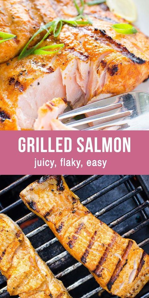 Grilled Salmon Seasoning, Salmon On The Grill, Best Grilled Salmon Recipe, Healthy Family Recipes, Grilled Salmon Recipes, Salmon Seasoning, Healthy Salmon, Healthy Grilling, Easy Salmon