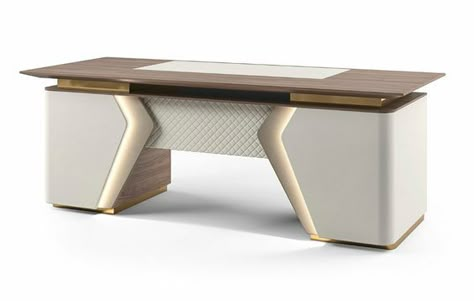 Enea Office - Formenti Divani Office Cabin Table Design, Md Table Design Office, Md Table Design, Cabin Desk, Md Table, Office Table Design Modern, Bedroom Makeup Table, Md Cabin, Office Counter Design