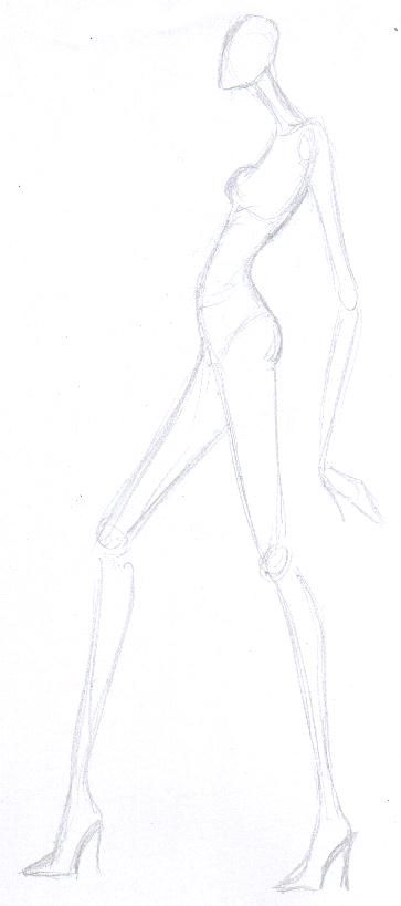 Side Croquis, Croqui Side Pose, Side Croquis Fashion Illustrations, Croquis Fashion Illustration Back Pose, Fashion Croquis Side Pose, Stylized Figure Fashion Illustration, Croquis Fashion, Fashion Illustration Poses, Wearable Art Fashion