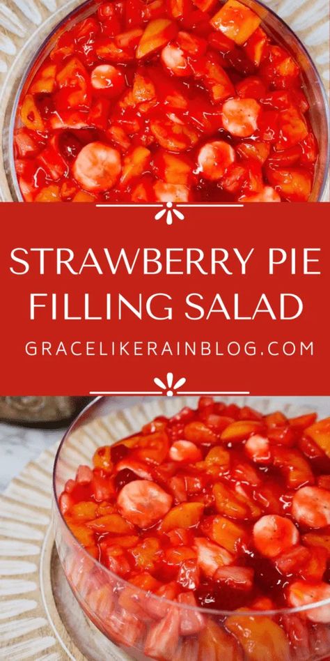 Fruit Salad With Canned Fruit, Can Fruit Salad, Strawberries Salad, Banana Fruit Salad, Salad Strawberry, Filling Salad Recipes, Easy Fruit Salad, Cheesecake Fruit Salad, Easy Fruit Salad Recipes