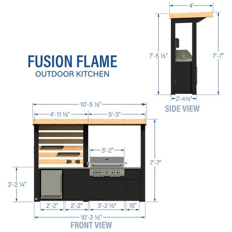 Fusion Flame Outdoor Kitchen – Backyard Discovery Carport Patio, Modular Outdoor Kitchens, Steel Storage Cabinets, Grill Island, Modern Outdoor Kitchen, Kitchen Grill, Propane Grill, Propane Gas Grill, Stainless Steel Countertops