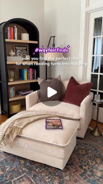 Wayfair on Instagram: "The perfect reading nook doesn’t exi– 📚" Perfect Chair, House Remodel, Reading Nook, House Decor, Nook, Home Remodeling, Dream House, New Homes, Reading