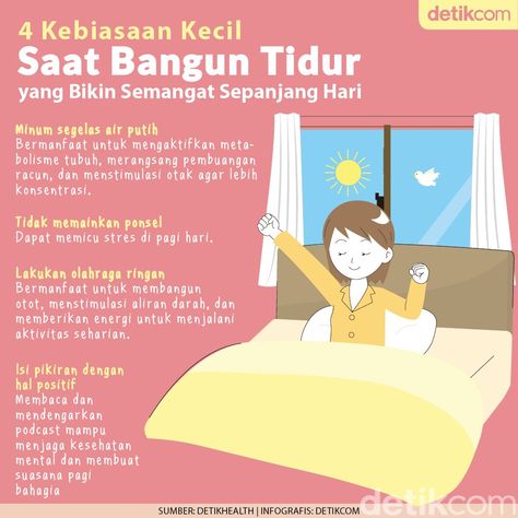 Mood sepanjang hari ditentukan ketika bangun tidur. Ada beberapa rutinitas yang bisa membantu menjaga mood sepanjang hari. Tips Kesehatan, Motivasi Diet, Parenting Education, Study Quotes, Makeup Eyes, Health Knowledge, Soft Skills, Islamic Inspirational Quotes, Reminder Quotes