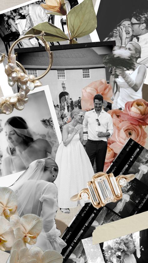 Wedding Scrapbook Aesthetic, Wedding Photo Collage Ideas, Wedding Aesthetic Collage, Wedding Collage Ideas, Romantic Mood Board, Wedding Planner Aesthetic, Anniversary Collage, Weddings Decorations Elegant Romantic, Moodboard Wedding