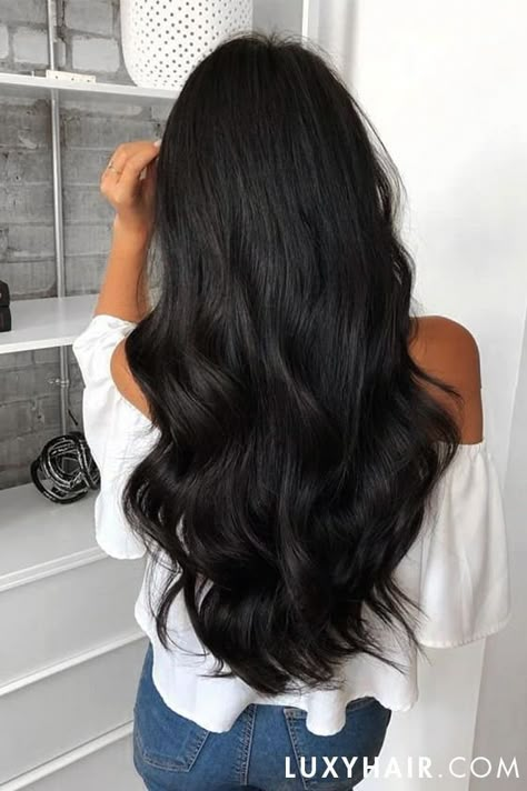 Black Hair Curls, Dark Brunette Hair, Long Dark Hair, Long Black Hair, Hair Inspiration Color, Hair Color Dark, Hair Inspo Color, Hair Color For Black Hair, Brunette Hair