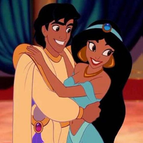 Jssmin is so pretty with her hair not in a braid. Disney Female Characters, Princess And Prince, Disney Romance, Aladdin 1992, Disney Jasmine, Disney Princesses And Princes, Twilight Film, Disney Icons, Aladdin And Jasmine