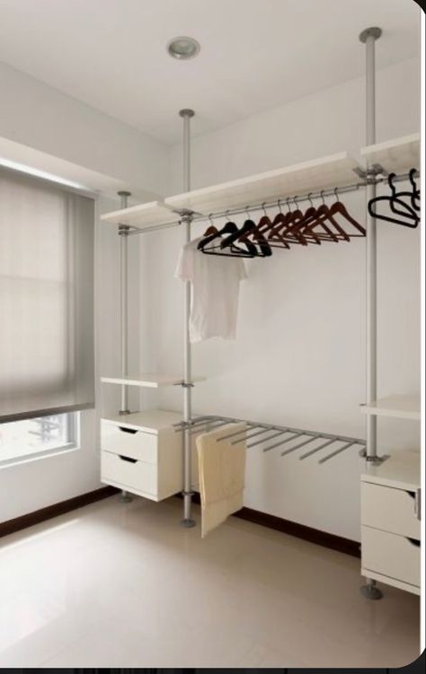 Open Concept Closet Ideas, Open Closet Concept, Exposed Closet Ideas, Open Concept Closet In Bedroom, Open Concept Wardrobe, Open Concept Closet, Bedroom Ideas Attic, Open Closet Ideas, Exposed Closet