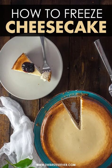 How To Freeze Cheesecake, Freeze Cheesecake, Freezing Cheesecake, Easy Beef Recipes, Freeze Food, Perfect Cheesecake, Frozen Cupcakes, Christmas Cheesecake, Freezing Food