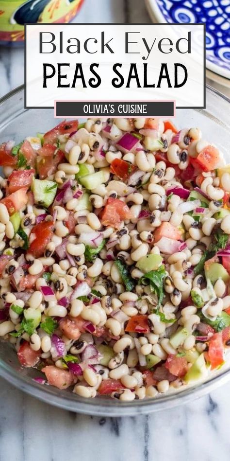 Black Eyed Peas Recipe Salad, Recipes Using Black Eyed Peas, Greek Black Eyed Peas Recipe, Blackeye Pea Salad Recipes, Blackeye Pea Salad, What To Eat With Black Eyed Peas, Black Eye Pea Salad Recipe, Healthy Pea Salad Recipes, Fresh Blackeyed Peas Recipe