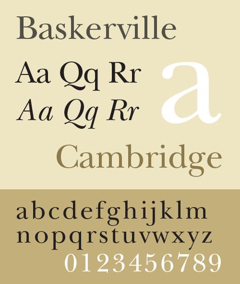 Baskerville Poster, Baskerville Font, Garamond Font, Roman Fonts, Type Specimen, Design Identity, Gothic Fonts, Sans Serif Typeface, Typeface Font