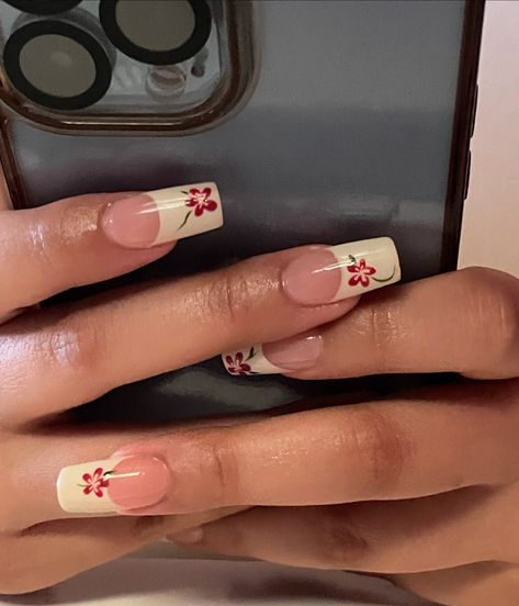 birthday set 𑁍ࠬܓ (last slide is my fav) Inspo- @addiisnails ❀˖° #nails #gelx #flowernails #frenchtipnails #y2knails #nailinspo Switzerland Nails, Y2k Nails, Nails Inspo, French Tip Nails, Flower Nails, Nail Inspo, Switzerland, Nails, Birthday