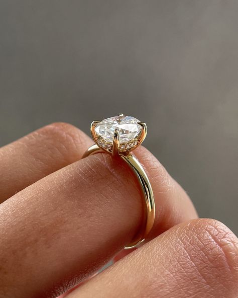 Emma – Oval Solitaire with Hidden Halo | Cullen Jewellery Solitaire With Hidden Halo, Diamond Ring Solitaire, Hidden Halo Engagement Ring, Engagement Ring For Women, Halo Setting, Dream Engagement, Dream Engagement Rings, Hidden Halo, Shop Engagement Rings