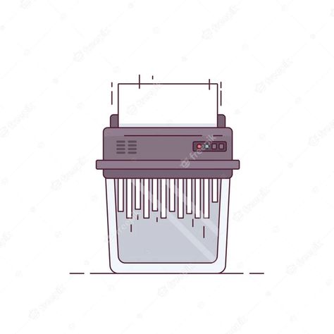 Paper Shredder Art, Shredder Machine, Birthday 2023, Cartoon Paper, Paper Shredder, House Inspo, Coloring Sheets, Premium Vector, Graphic Resources