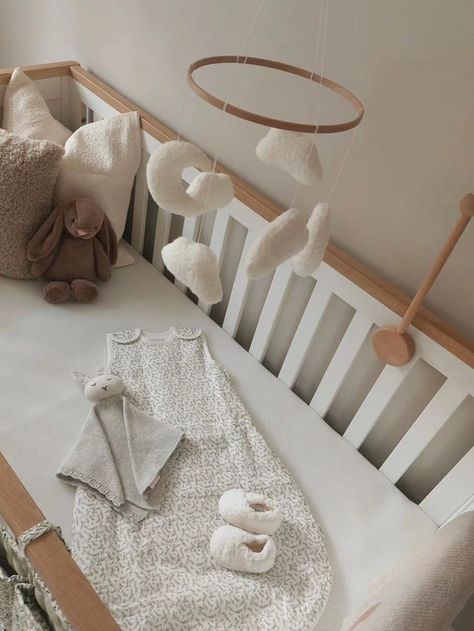 All set up and ready for a new arrival ✨🤍 Order your boucle nursery mobile via the product tag in this photo ☁️ 📷 @victoriacharlotte_x #edieandjoe #handmade #smallbusiness #smallbusinessowner #scandinursery #bouclemobile #babycushion #nurseryideas #neutralnursery #letthembelittle #babykeepsake #genderneutralnursery #cloudthemenursery #handmadebabygift #babygifts #nurserydecor #nurseryinspo #handmadecushions #boucleclouds #bouclecloudcushions #bohonurseryideas #bohonurseryinspo #boucletrend... Boucle Nursery, Scandi Nursery, Handmade Baby Gifts, Nursery Inspo, Nursery Mobile, Gender Neutral Nursery, Handmade Cushions, Baby Keepsake, Boho Nursery