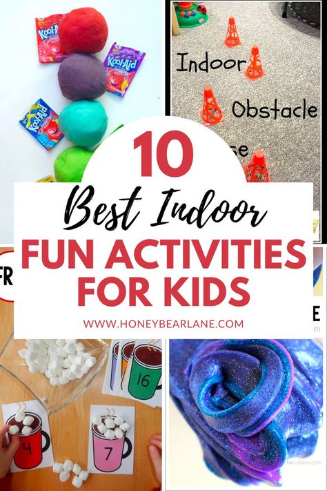 Are your kids bored and always complaining that there's nothing to do? These Indoor Fun Activites will keep your kids busy and entertained. My kids love them and yours will too.  Indoor activities for kids at home.  Games for kids and toddlers  indoor. Indoor fun for kids. Indoor Winter Activities, Fun Indoor Activities For Kids, Fun Rainy Day Activities, Rainy Day Activities For Kids, Boredom Busters For Kids, Staycation Ideas, Quiet Play, Fun Indoor Activities, Free Activities For Kids