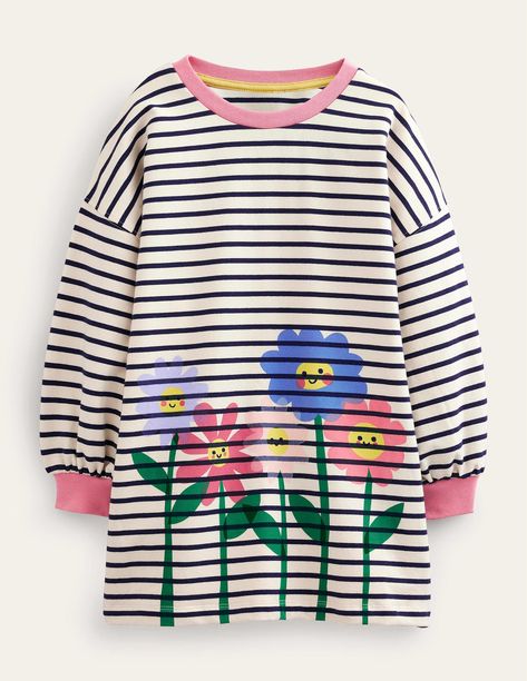 Discover great products at the best prices at Dealmoon. Graphic Sweat Tunic - Vanilla Pod/Navy Flowers | Boden US. Price:$39.95 Simple Tunic Top, Navy Flower Girl, Garden Full Of Flowers, Easter Bunny Dress, Mini Boden Dress, Corduroy Pinafore Dress, Boden Kids, Navy Flowers, Boden Dresses