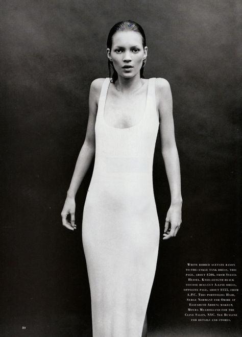 paranaivkateinwhitebypa Kate Moss 90s, Moss Fashion, Queen Kate, Vogue Vintage, Carolyn Murphy, Miss Moss, Stephanie Seymour, Mario Sorrenti, Patrick Demarchelier