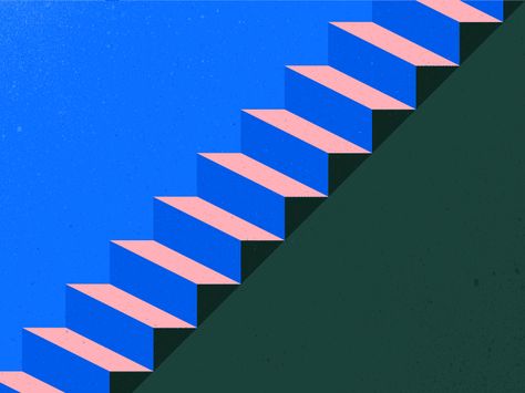 Visual illusion 2 morgane sanglier Stairs Graphic Design, Stairs Graphic, Stairs Illustration, Stairs Vector, Vector Animation, Visual Illusion, Type Art, Anatomy Reference, Stairs Design