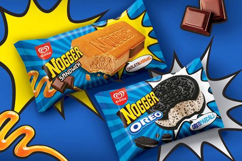 Check out my @Behance project: “Algida Nogger Packaging” https://www.behance.net/gallery/63849045/Algida-Nogger-Packaging Oreo Packaging Design, Oreo Packaging, Kids Packaging, Cream Packaging, Toffee Candy, Ice Cream Design, Ice Cream Brands, Food Graphic Design, Kids Menu