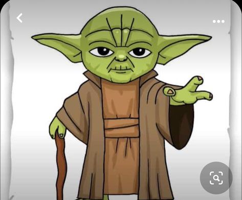 Yoda Easy Drawing, Yoda Painting Easy, Yoda Drawing Simple, Star Wars Easy Drawing, Yoda Drawing Easy, Star Wars Art Drawings Easy, Master Yoda Art, Star Wars Drawings Easy, How To Draw Yoda