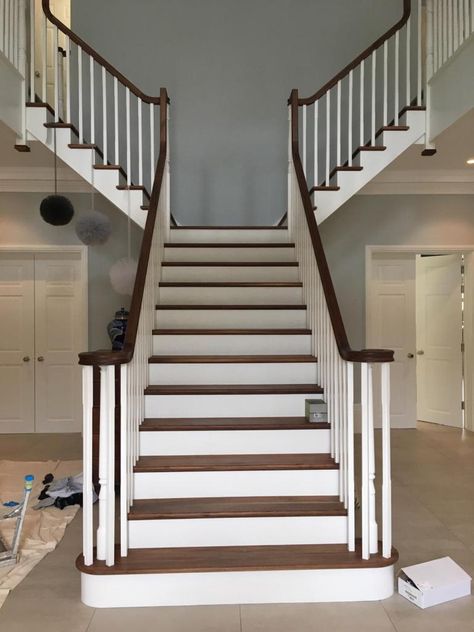 Split Staircase – Cleveland Appraisal Blog Split Stairs, Split Staircase, Real Estate Appraisal, Bespoke Staircases, Digital Business Card, Northeast Ohio, Dream House Ideas, Residential Real Estate, Home Upgrades