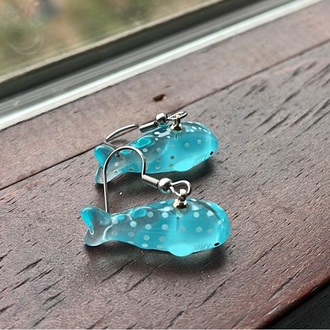 These Whale Shark Earrings Are Brand New And Have Never Been Worn. The Earring Wires Are Stainless Steel So They Will Not Irritate The Earlobe. They Will Come In A Small White Gift Bag. Shark Earrings, Earring Wires, Whale Shark, White Gifts, Earrings Color, Cute Fits, Cute Shoes, Blue And Silver, Clip On Earrings