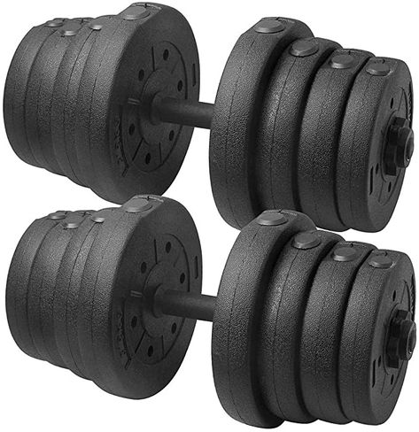 Amazon.com : Topeakmart 66LB Adjustable Dumbbell Weight Set Home Gym Barbell Plates Muscle Body Training : Sports & Outdoors Weight Lifting Equipment, Adjustable Dumbbell Set, Adjustable Weight Bench, Hand Weights, Body Training, Adjustable Dumbbells, Adjustable Weights, Strength Training Equipment, Dumbbell Set