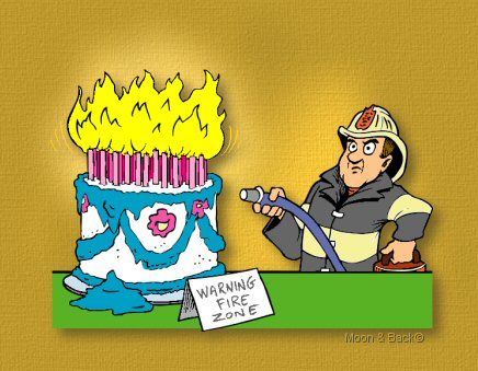 Happy Birthday Cake On Fire | Firemen have just arrived Firefighter Humor, Fireman Birthday, Firefighter Birthday, Happy Birthday Husband, Happy Birthday Funny, Happy Birthday Pictures, Singing Happy Birthday, Birthday Meme, Birthday Pictures