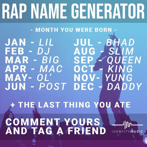 Rapper Name Generator, Rap Name Generator, Funny Name Generator, Name Games, Funny Names, Name Generator, Rap, Dj, Funny