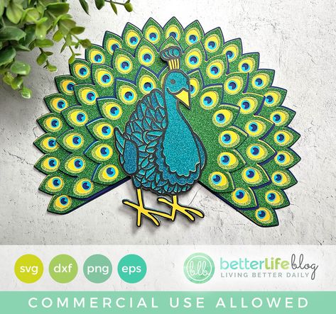 The post Layered Peacock SVG Cut File appeared first on Better Life Blog. Peacock Svg, Cricut Svg Files Free, Life Blogs, Svg Designs, Cricut Vinyl, Cricut Svg, Paper Template, Svg Files For Cricut, Svg Design