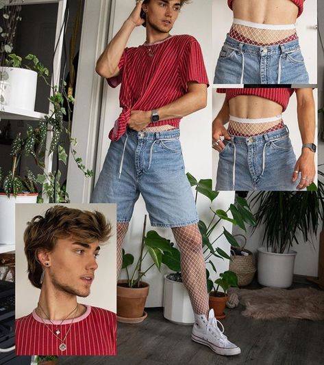 Queer Fashion Guys, Mode Queer, Gay Outfits, Festival Outfits Men, Gender Fluid Fashion, Gay Outfit, Romantic Wedding Dress, Queer Fashion, Trends For 2024