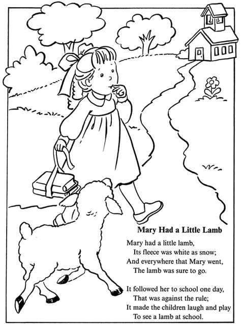 mary had a little lamb nursery rhyme coloring sheet | inkspired musings: Mary had a little lamb Nursery Rhyme fun Nursery Rhymes Fill In The Blank, Mary Had A Little Lamb Craft Preschool, Mary Had A Little Lamb Craft, American Nursery, Free Nursery Rhymes, Nursery Rhymes Preschool Crafts, Nursery Rhyme Crafts, Daycare Nursery, Nursery Rhymes Preschool