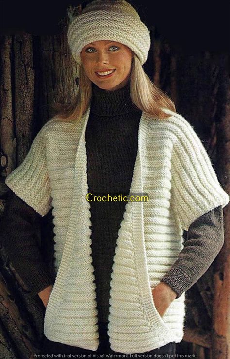 "Get Ready for Fall: Free Crochet Ghost & Pumpkin Patterns" Chunky Jacket, Easy Sweater Knitting Patterns, Diy Tricot, Nutella Cookies, Ladies Sweater, Jumper Patterns, Knitted Jacket, Gloves Design, Easy Knit