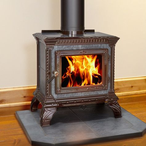 Hearthstone Stoves: Long-Lasting, Ultra-Reliable Heat (And Beauty, Too) - Lehman's Country Life Cooking Carrots, Soapstone Wood Stove, Soapstone Stove, Coal Burning Stove, Hearth Pads, Bow Windows, Round Room, Stoves For Sale, Wood Heat