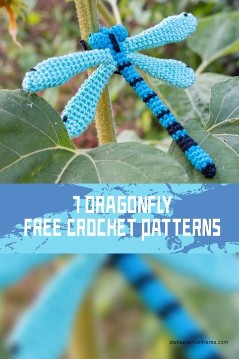 #freecrochepatterns #crochetDragonfly These Dragonfly FREE Crochet Patterns can be used to embellish clothing, accessories, or home decor, or as standalone pieces to display in your home or give as a gift Dragonfly Crochet Pattern, Crochet Dragonfly Pattern, Dragonfly Crochet, Embellished Clothing, Amigurumi Tutorial, Paintbox Yarn, Crochet Dog, Free Crochet Patterns, Amigurumi Free