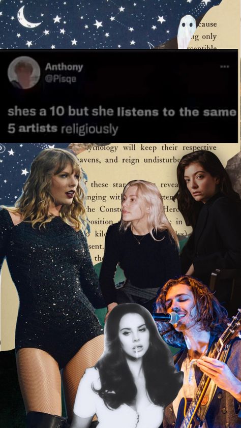 #taylorswift #hozier #pheobebriders #lorde #lanadelrey Hozier And Lana Del Rey, Hozier Poster, Hozier, Lorde, Connect With People, Lana Del Rey, Your Aesthetic, Creative Energy, Taylor Swift