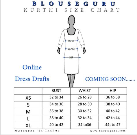 Online Dress Drafts Size Chart. Make A Dress on Your Own. Kurti Measurement Chart, Blouse Sewing Patterns, Blouse Guru, Sohail Khan, Jikook Gif, Punjabi Dresses, Blouse Tutorial, Crochet Baby Costumes, Pattern Drafting Tutorials