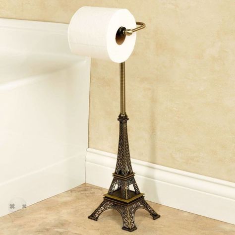 Paris Theme Bathroom, Paris Bathroom Decor, Paris Room Decor, Paris Bathroom, Paris Themed Bedroom, Paris Rooms, Toilet Paper Holder Stand, Paris Bedroom, Toilet Paper Stand