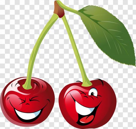 Cherry Cartoon, Apple Png, Cherry Drawing, Pencils Drawings, Color Pencils, Art Cartoon, Funny Drawings, Sweet Cherries, Color Pencil Drawing