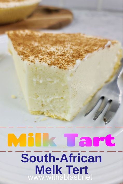 Milk Tart South African, Easy Milk Tart Recipe, Orange Truffles Recipe, Milk Tart Recipe, Milktart Recipe, Koeksisters Recipe, South African Desserts, Rusk Recipe, Easy Tart Recipes