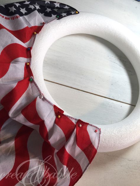 Patriotic Wreaths Diy, Diy July 4th Wreath, Memorial Day Wreaths Diy, American Flag Wreath Diy, Flag Wreath Diy, 4th Of July Wreath Diy, Patriotic Wreath Ideas, Patriot Wreaths, It Wreath