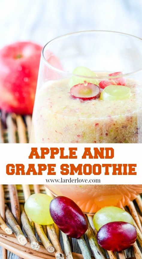 Apple Smoothie Recipes, Grape Smoothie, Orange Smoothie Recipes, Smoothie Recipies, Smoothie Recipes With Yogurt, Grape Recipes, Oat Smoothie, Detox Smoothie Recipes, Pear Smoothie