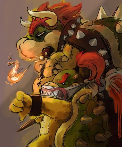 Bowser - Bowser Jr | Super mario art, Mario art, Super mario bros Bowser Jr, King Koopa, Mario Fan Art, Super Mario And Luigi, Jr Art, Mario Games, Mario Nintendo, Super Mario World, Super Mario Art