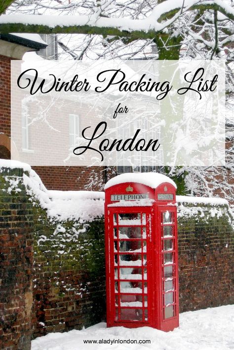 If you're traveling to the UK in winter, here is my essential winter packing list for London. You'll be glad you brought these 6 things. Packing List For London, London Packing List, London In January, London In Winter, Europe Winter Travel, Winter Packing List, London In December, England Winter, Visit Uk