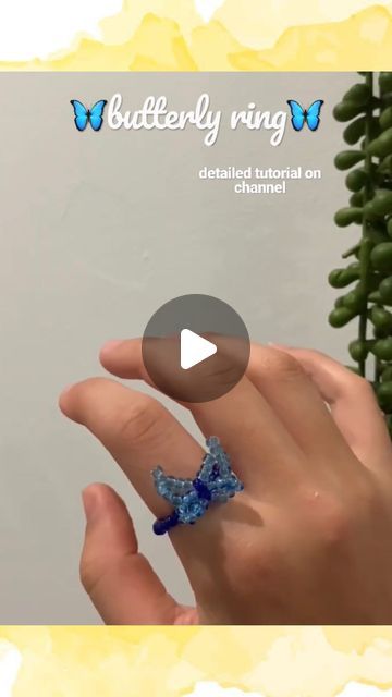 @beadedbeautytips on Instagram: "Beautiful butterfly 🦋 ring. 

Repost from YouTube : https://youtube.com/shorts/buAysyI3Bjs?si=v3rHxUoZe7-3NdC6

DM for collaboration 

Follow @beadedbeautytips for more amazing content.

#beadedbeautytip
#handmade #handmadejewelry #flowerbracelet #ring #beadedring #beadedbracelets #estyshop #smallbusiness #bracelets #art #mydesign #daisybracelet #handmadewithlove" Butterfly Ring Tutorial, Wrapping Tutorial, Wire Wrapping Tutorial, Ring Tutorial, Daisy Bracelet, Butterfly Ring, Flower Bracelet, Beaded Rings, Beautiful Butterflies