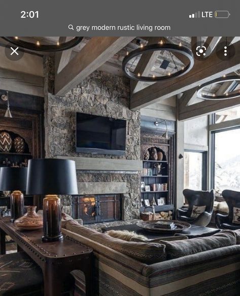 Viking Interior Design, Casa Viking, Log Cabin Interior Design, Viking Home Decor, Viking House, Cabin Interior Design, Viking Decor, Log Cabin Interior, Modern Mountain Home