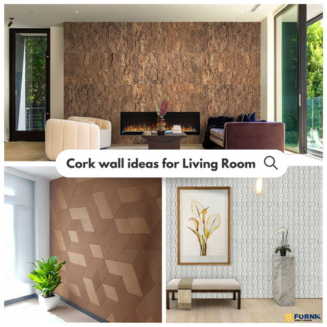 Enhance your living room with eco-friendly cork wall tiles! Experience acoustic insulation, warmth, and timeless style.  Order your free sample now to start your home transformation! 🌿✨ #CorkDecor #HomeRenovation Cork Wall Ideas, Cork Wall Tiles, Cork Panels, Home Transformation, Cork Wood, White Wash Brick, Acoustic Insulation, Cork Wall, Cork Flooring