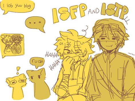 MBTI fanart, ISFP fanart, ISTP fanart, ISFP X ISTP fanart Isfp Istp Relationship, Istp Isfp Fanart, Isfp And Istj, Isfp X Istp Mbti, Isfp Ship, Isfp Core, Isfp Relationships, Istp Relationships, Istp Mbti